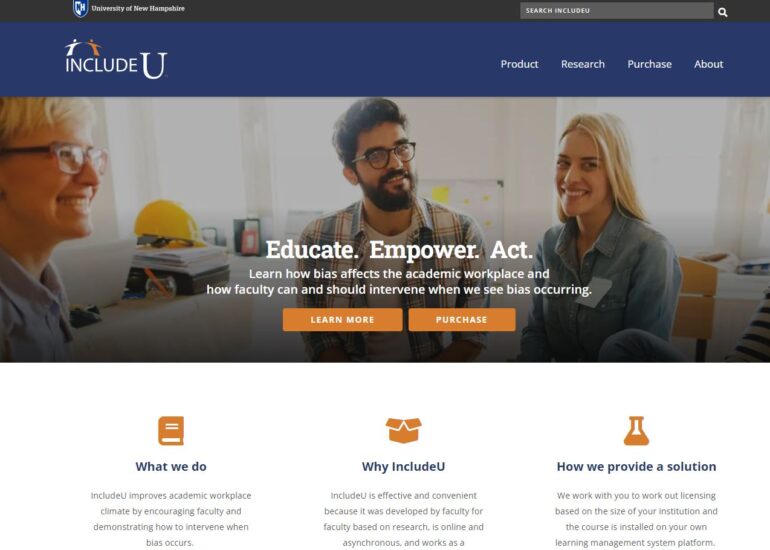 UNH ADVANCe: IncludeU Implicit Bias Training